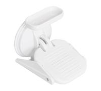 Shower Foot Rest, Suction Pedal, Shaving Support Stand, Interactive Reutilizable Leg Prop with Storage Tray to Soap and Shampoo, No Drill Design for Hostel, Villa, Bathroom Use 7,87 x 4,92 x 2,76
