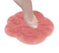 Shower Foot Scrubber Mat - Silicone Foot and Back Brush | No Slip Suction Cup Scrub for Dead Skin Remover, Elbows, Heels, Feet Care Cleaner, Shower Foot Scrubber for Home Use**