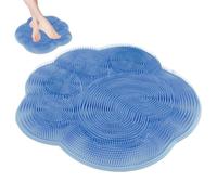 Shower Foot Scrubber Mat - Silicone Foot and Back Brush | No Slip Suction Cup Scrub for Dead Skin Remover, Elbows, Heels, Feet Care Cleaner, Shower Foot Scrubber for Home Use**