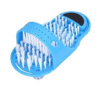 Shower Foot Scrubber Mat with Suction Cups Remove Dead Skin Improve Blood Circulation Relieve Pressure Massage Feet Cleaner for Bathroom Shower PVC Material Blue 13.5 x 28.5cm