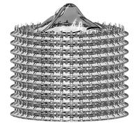 Shower Hair Catcher - 3.07 pulgadas Anti Clog Filter | Poliestireno Hair Strainer - 10 unidades Odor Blocking Cover That Traps Debris for Bathrooms Kitchens Laundry Rooms & Floors