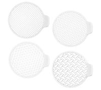Shower Hair Catcher, Mesh Drain Cover Stopper, 3,11 x 3,15 x 1,22 pulgadas, Anti log Drenaje Filter Screen, Rustproof Hair Trap for Bathroom Bathtub Sink, Kitchen Laundry Hotel Apartment Balcony Home