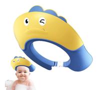 Shower Hat, ajustable Dinosaur-Shaped Bathing Cap, Waterproof Hair-Washing Visor, Bath Accessories For Kids 6 Months Comfortable ,Soft Tear- Showers, 23 x 23 x 8 cm