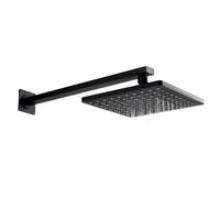 Shower Head 8/10/12 Inch Rain Shower G1/2 Adjustable Bathroom Shower Head Spray Shower Polished Chrome Bath Rain(L)