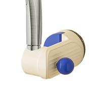 Shower Head Bracket, Waterproof Adjustable Shower Holder, Wall-Mount Nozzle Sprayer Support for Bathroom Marble, Glass, and Smooth Surfaces, 2.36x1.89x4.33 inches, Blue, Red
