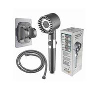 Shower Head, High Pressure Hand Shower with Water Filtration System, Manual Hand Shower Head with 1.5m hose, 3 Types of Jet