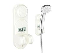 Shower Head Holder - Adjustable Wall Mount Bracket for Handheld Shower | 360 Degree Rotation with Strong Suction Cup, Easy Installation No Drilling Required, Ideal for Bathroom Home 2.87x2.24x7.28 in