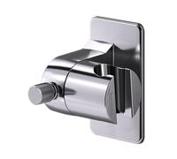 Shower Head Holder, Showerhead Soporte Bracket, 360° No Drill Easy Installation, 3,54 in Adjustable Swivel Design, Bath Shower Bracket for Bathroom, RVS Use