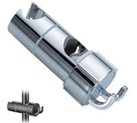 Shower Holder That Requires No Tools for Installation, Adjustable Shower Head Holder for Slide Bar, 360 Degree Rotation Bathroom Sprayer Bracket, for RV Toilet Hotel Gym (silver)