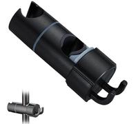 Shower Holder That Requires No Tools for Installation, Adjustable Shower Head Holder for Slide Bar, 360 Degree Rotation Bathroom Sprayer Bracket, for RV Toilet Hotel Gym (black)