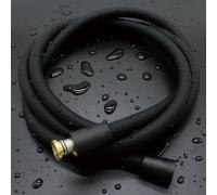 Shower Hose, Ultra-Soft Silicone Shower Hose Replacement, Anti-Kink Designed Handheld Shower Head Hose Extension with Brass Insert and Nut, 59 Inches, Black