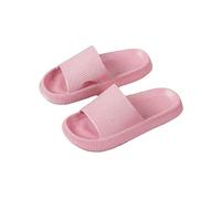 Shower House Step On The Sense Of Shit - Pantuflas de verano para el hogar, suela suave, antideslizantes, sencillas para hombre, Pink, 46/47 EU