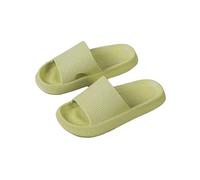 Shower House Step On The Sense Of Shit - Pantuflas de verano para el hogar, suela suave, antideslizantes, sencillas para hombre, Green, 46/47 EU