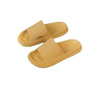 Shower House Step On The Sense Of Shit - Pantuflas de verano para el hogar, suela suave, antideslizantes, sencillas para hombre, Khaki, 46/47 EU
