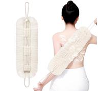 Shower Loofah, Back Scrubber Sponge, 5.51x19.29 Inches, Body Wash Tool, Soft Mesh Bath Cleansing Accessory for Skin Refresh Exfoliation Hydration for Home, Bath, Spa, Travel, Bathroom, Women, Men, Adu