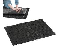 Shower Mat, Bathmat Shower, 15.75x23.62 Inches, Thick, Cushioned Comfort, Nonslip Backing, Easy to Clean, Foot Carpet for Homes, Saunas, Pools, and Daily Toilet Use, Black