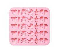 Shower Mold, Chocolate Tray, 6.89x6.5x0.43in Baking Maker, 35 Cells, Soft Silicone, Easy Release, Food Safe for Birthdays, Holidays, Baby Parties, Special Day, Christmas, Indoor