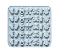 Shower Mold For Chocolate - 35 Cell Footprint Mold | 25x15cm Size with Flexible Food Grade Silicone Non-Stick Material for Baking Chocolate Gummies Candies Birthdays Holidays Christmas