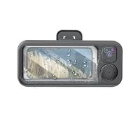 Shower Phone Holder - Rotation Phone Cradle, Cellphone Mount with Wireless Speaker, Bathroom and Travel Accessory, Hands-Free Phones Stand for Apartment Dorm Home Hotel Den Shelf Women Men Adults