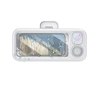 Shower Phone Holder, Waterproof Phone Cradle, 9.57x4.33x1.57 Inches 360 Rotation Mount with Speaker, Waterproof Holder Devices Mount with Modern Style, Devices Support for Shower and Bathroom Use