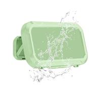 Shower Phone Holder Waterproof, Touch Screen Anti Fog Bathroom Phone Mount, Wall Mounted Phones Case for Shower, Kitchen, Apartment, Hotel, Bathtub Tiles Mirror, Hands Free Video Music Player