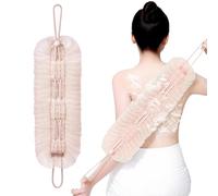 Shower Pouf and Back Scrubber - Mesh Shower Puff Ball for Body Wash Cleansing | Bath Puff Ball for Skin Renewal Body Wash Deep Cleansing