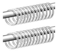 Shower Rings | 24 Pieces Clear Round Liner Rings Hanger | Shower Rod Hooks | For Home Window Closet Bathroom Hotel Dorm Gym