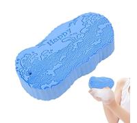 Shower Scrub Sponge - 5.04x2.56x1.1in Soft Bathing Pad for Gentle Exfoliation, Deep Cleaning with Massaging Function, Body Wash Sponge for Bathroom Women Men Kids Adults, Foam Material White