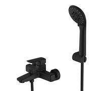 Shower Set Handheld Shower Head Kit 1-Handle Shower Trim in in, Matte Black,Wall-Mounted Bathtub Shower Set, Black and Cold Bath Faucet, Household Shower Bathroom Showerheads Bathr