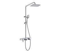 Shower Set Shower System, Bathroom Shower Mixer Set 1 Set Bathroom Rainfall Shower Faucet Mixer Tap with Hand Sprayer Wall Mounted Bath Shower System Sets Single Handle Bathroom