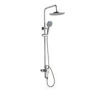 Shower Set The Lifting Rain Shower Set 59 Copper Faucet Ceramic Valve, Water Discharge 10 Inch Top Spray Hand Holding Sprinkler, Bubble Shower of Lux