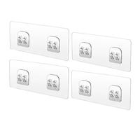 Shower Shelf Adhesive Replacement - 4 Pieces Organizer Sticky Pads | Shower Rack Adhesive Replacement, No Drill Mounting Strips, Bathroom Mounting Stickers for Apartment, House, Bedroom, Tile, Rv, Sin