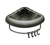 Shower Shelves For Inside, Bathroom Corner Shelf, No Drilling Rustproof Triangular Organization with Hooks,Bathroom Organizers and Storage For Home Bath Bathtub RV Hotel