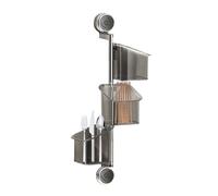 Shower Shelves Suction Cup - Shower Organizer Suction Storage Rack | Contenedor de diseño de ahorro de espacio con , giratoria sin taladro titular para baño inodoro esponja cepillo de