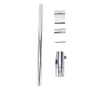 Shower Slide Bar 40cm | Adjustable Shower Head Holder for Bathroom | Round Metal Sliding Bar with One - Key Locking/Strong Load Bearing/Space Saving (Electrochapado)