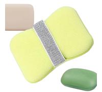 Shower Sponge, Jabonera de jabón, 4,72 x 3,35 x 0,79 pulgadas, Shower Cleaning Scrubber, Soft Mesh Body Washer, Boosting Skin Care Tool for Bathroom, Travel, Camping, Washing, Home, Spa, Dorm