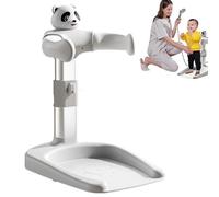 Shower Stand, Baby Bath Station, 18.11x13.78x25.59 Inches Size Comfortable Foldable Anti-Slip Adjustable Design, Baby Standing Bathing for Home Bathroom Use, White