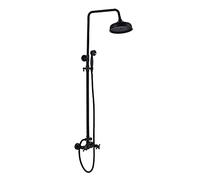Shower System Antique Bronze Shower Faucet Set Height Adjustable Shower Combo Set with Handheld Sprayer and 8\