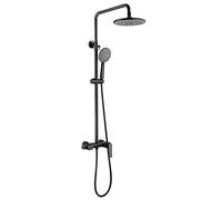 Shower System with Tub Spout Rain Mixer Shower Combo Set with 10 Inches Rainfall Shower Head Shower Faucet Set with Handheld Combo Set, Gun Gray,Showerheads