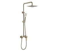 Shower System with Tub Spout Rain Mixer Shower Combo Set with Rainfall Shower Head Shower Faucet Set with Handheld Combo Set, 3 Functions,Gun Gray,Showerheads