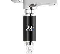 Shower Temperature Display, LED Digital Display for Baby Bath, Wireless Shower Temperature Monitor - for Safe Bathing | 140 g, 9,2 cm, Waterproof, Real-Time Disply, Ideal Far Babies, Children