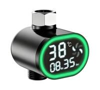 Shower Temperature Monitor, 5.8cm LED Digital Water Temperature Display Device for Precision Heat Reading, Safe Bathing Control Function for Bathroom, Kitchen, Hotel, Gym, Swimming Pool Use