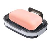 Shower Wall Dish Holder - Wall Mounted Draining Saver, Rust Resistant Tray with Ventilated Design, Bathroom Accessory for Bar Sponge Storage in Shower and Kitchen