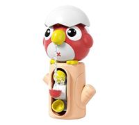 Shower Water Toy, Bathtub Waterfall, Interactive Play Rotating Suction Cup Compact Lightweight Bright Colors, Kids Water Game for Boys Girls Bathroom Swimming, 4.14x3.35x7.49Inches, Red, Green, Blue