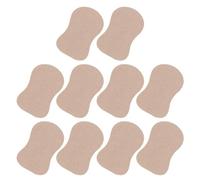 SHOWERORO 10 Almohadillas Sudor Axilas de Algodón Color Caqui para Adultos, Cómodas y Discretas, Ideales para Usar en Verano