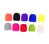 SHOWERORO 10 De Espuma Para Micrófono De Mano (3,8 Cm) - Funda De Esponja Reutilizable Y Colorida Para Micrófono, Ideal Para Karaoke Y Ktv.