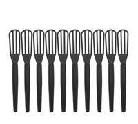 SHOWERORO 10 mini batidores de plástico para mezclar tintes para el cabello, ideales para salones de belleza, barberías y peluquerías. Mezcla, bate y revuelve tintes para el cabello.