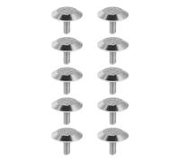 SHOWERORO 10 Unidades Clavos para Vías Táctiles de Acero Inoxidable Color Plata para Seguridad y Espacios Públicos Alta Visibilidad y Fácil Mantenimiento para Personas con Discapacidad