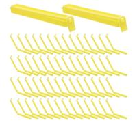 SHOWERORO 100 Clips de Sellado Reutilizables para Alimentos Pinzas de Plástico para Cerrar Bolsas de Snacks y Papas Fritas Tamaño Compacto Color Amarillo Paquete de 100 Unidades para