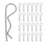 SHOWERORO 100 pasadores de chaveta con clips en forma de R, M2 x 50 mm, para sistemas de bloqueo de enganches, enganches de remolque, cortadoras de césped y camiones.